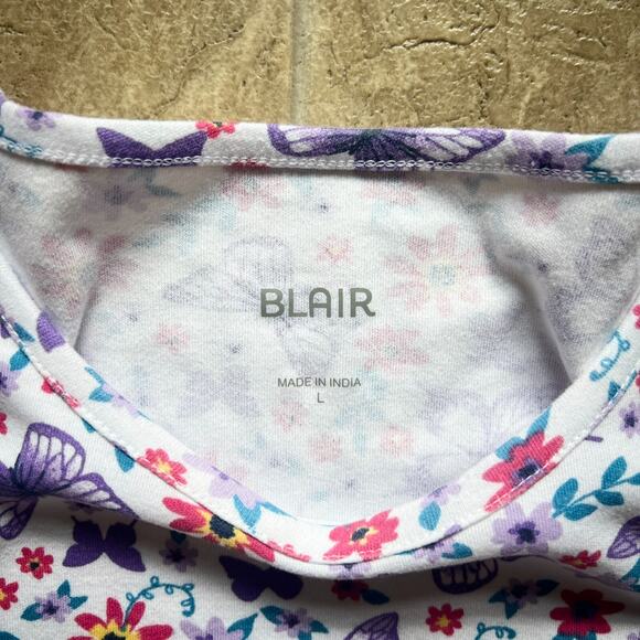 Blair All Over Butterfly Floral T-Shirt Multi-color Retro Whimsical Fairy Preppy - Picture 3 of 8